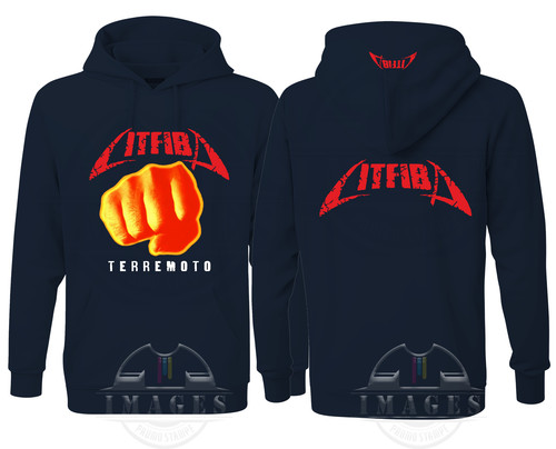 Felpa litfiba terremoto - terremoto, con