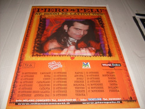 Piero pelu locandina poster - piero,